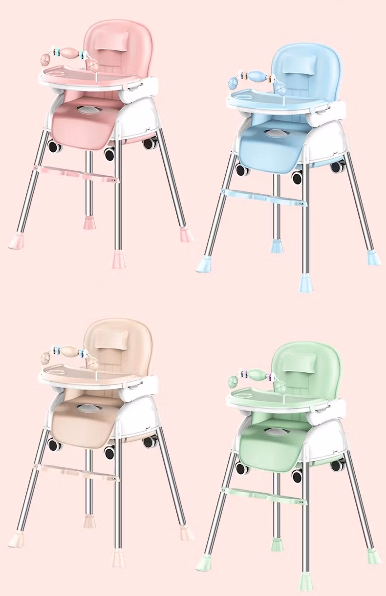 New Design Booster Seat Baby Dining Feeding High Chair with Soft Cushion Hot Sale