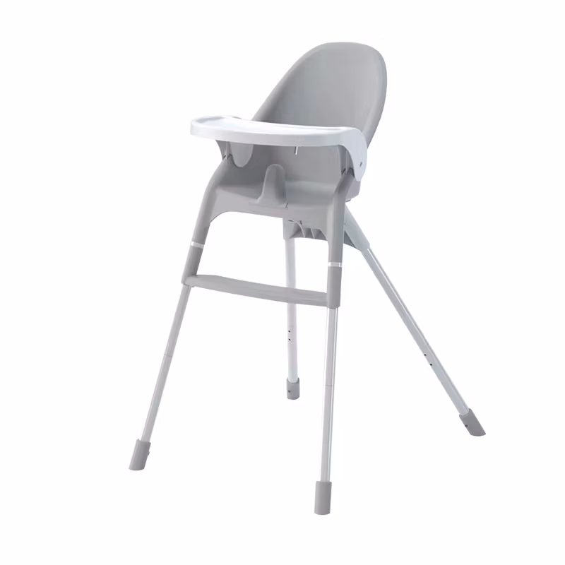 Factory Outlet Modern Design Style Detachable Double Plates Dining Baby High Chair for Baby Feeding