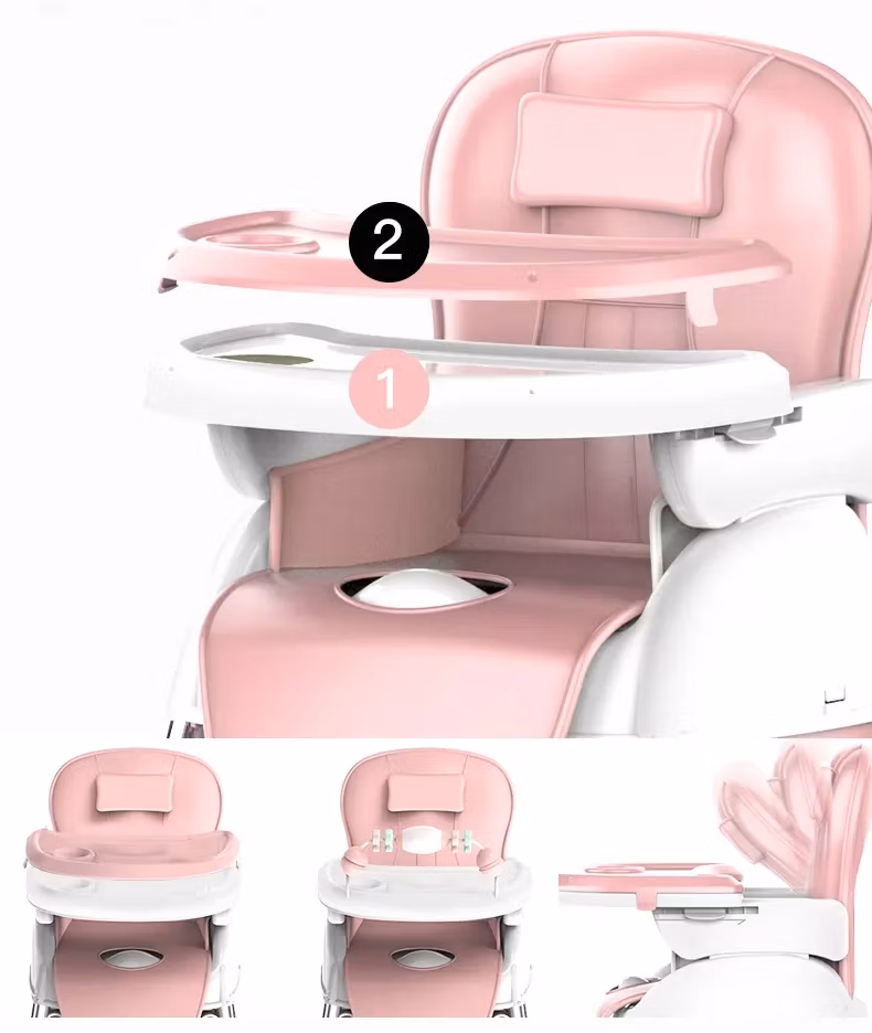 New Design Booster Seat Baby Dining Feeding High Chair with Soft Cushion Hot Sale