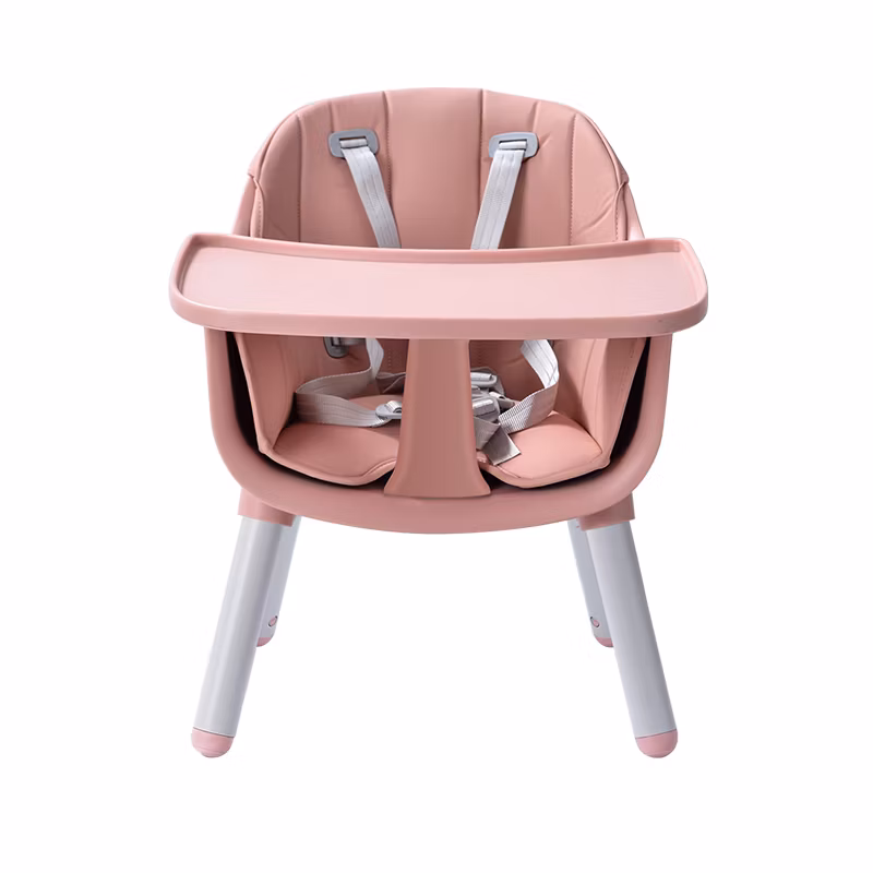 Easy Assembling 5 Point Safe Belt Portable Children Baby Dining Table Chair