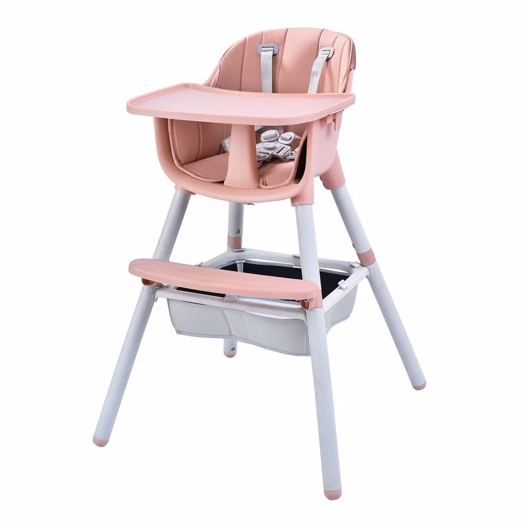 Easy Assembling 5 Point Safe Belt Portable Children Baby Dining Table Chair
