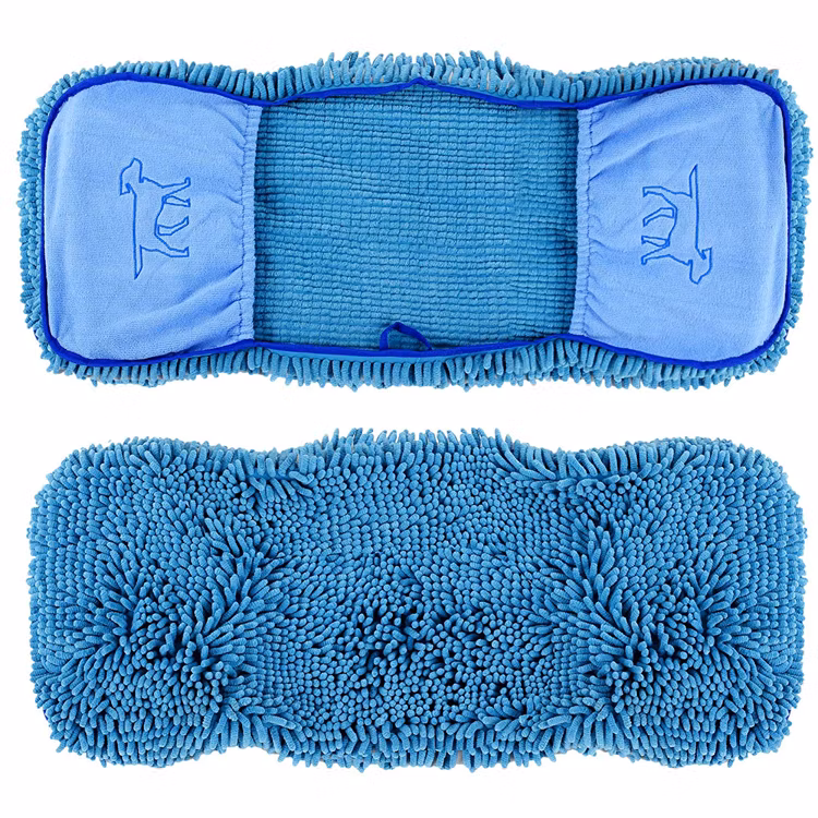 Wholesale Custom Design Quick Dry Microfibre Chenille Dog Towel Bath