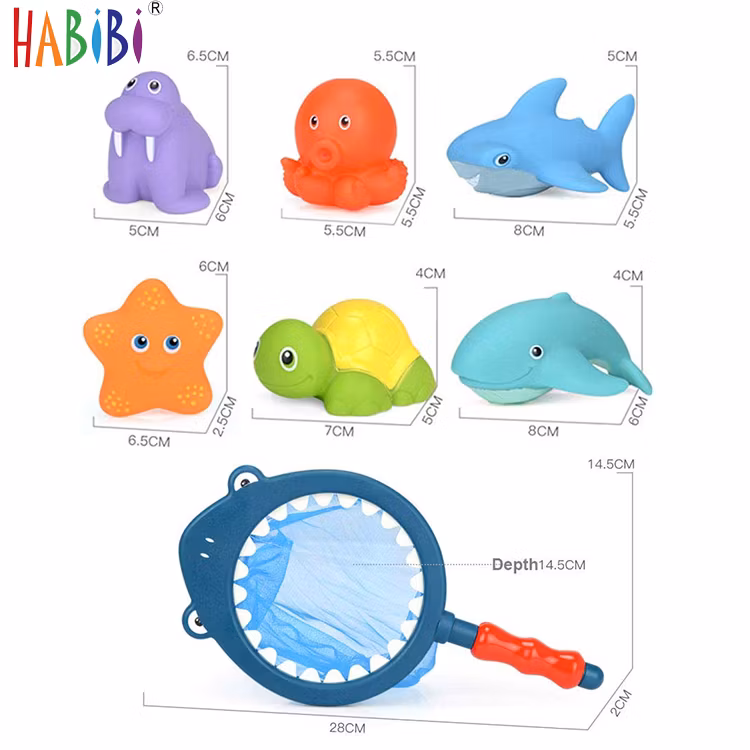 Top Selling Baby Floating Squirt Bathtime Fun Learning Education Toys Baby Bath Squirt Toys