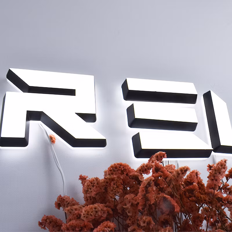3D LED Letter Light Luminous Frontlit and Backlit Business Logo Signage Acrylic Signs for Decoration
