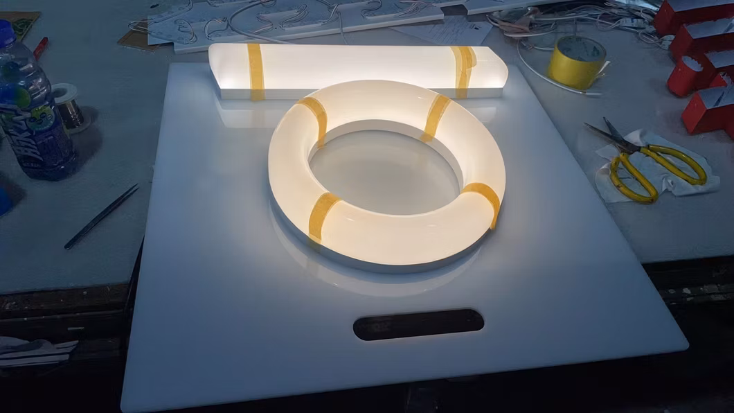 3D Engraved Bronze Aluminum Sign with Prismatic Chamfered Letter
