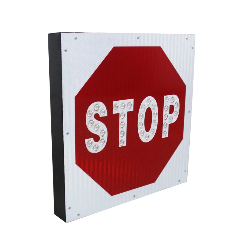 Solar Traffic Road Street Route Indicator Guideboard Nameplate Warning Speed Pedestrian Cross Light Direction Sign