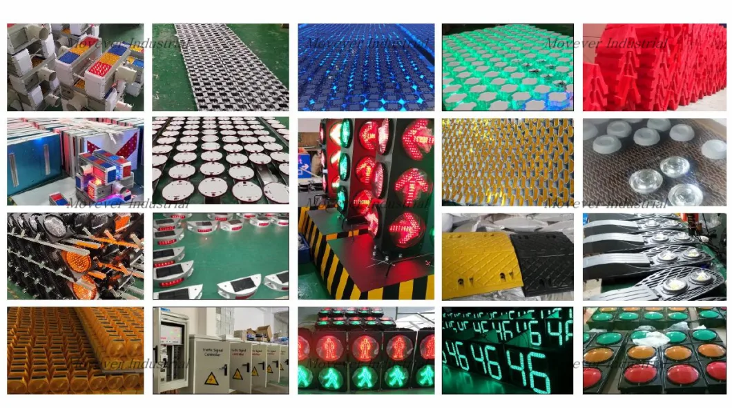 Prohibition to Go and Stop Solar Powered LED Traffic Sign LED Work Lights