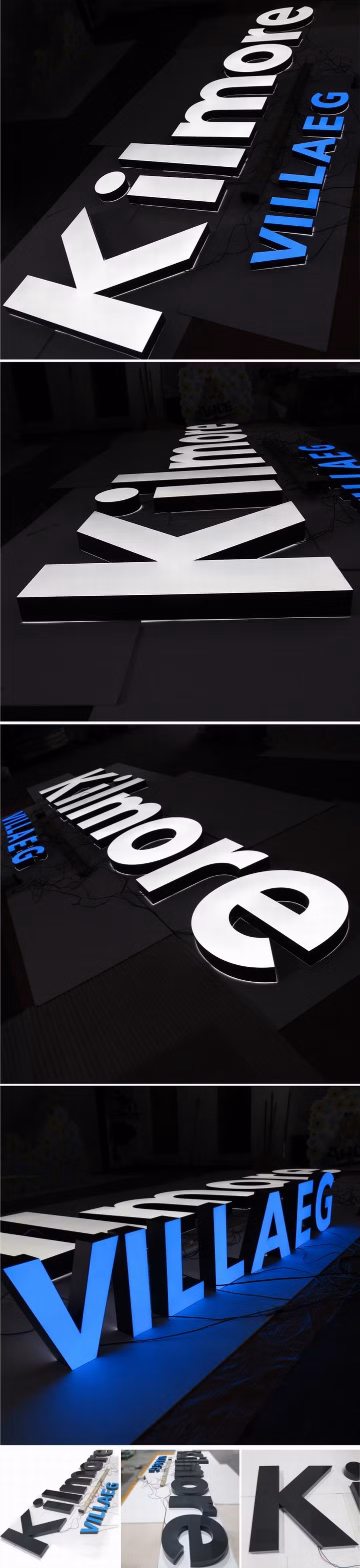 Outdoor Illuminated Acrylic LED Channel Letter Signage for Business Store