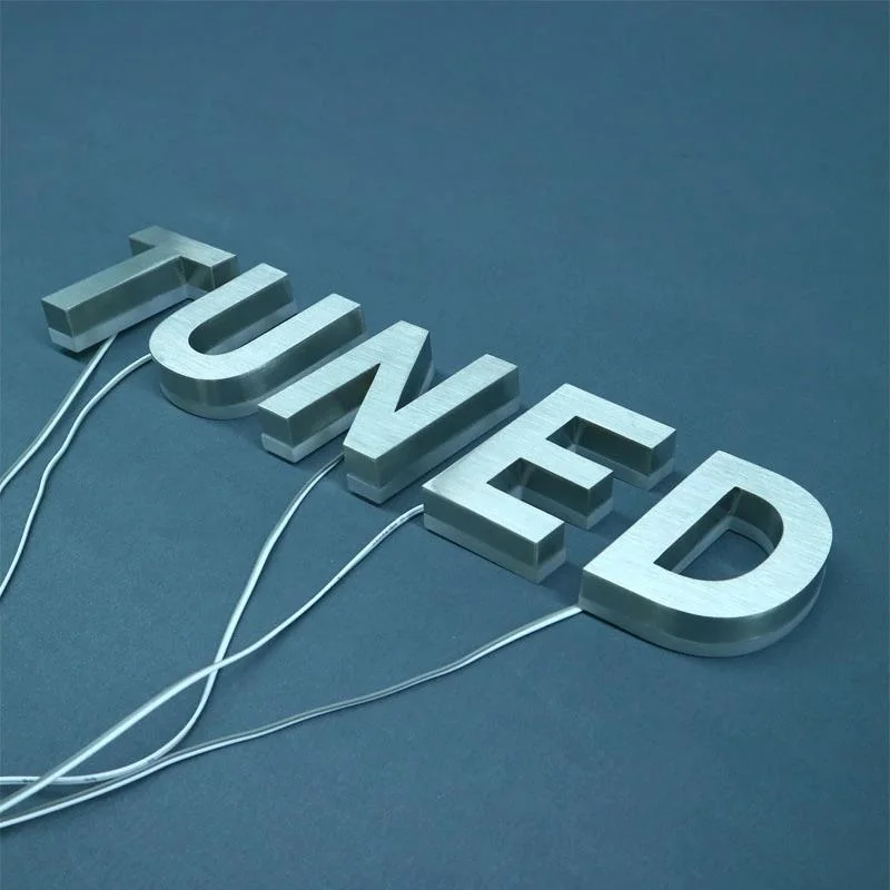 2024 New Products Luminous Advertising Logo LED Metal Letter Light for Business