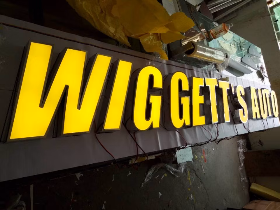 Company Store Building Metal Stainless Steel Acrylic Illuminated Lighting Exterior LED Channel Letters Sign