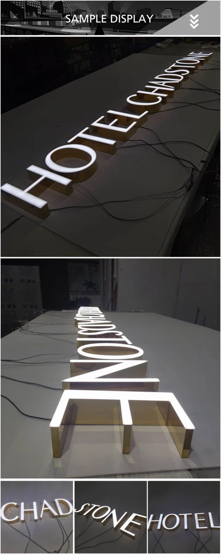 Modern Design Commercial Front Lit LED 3D Sign Letters Advertising