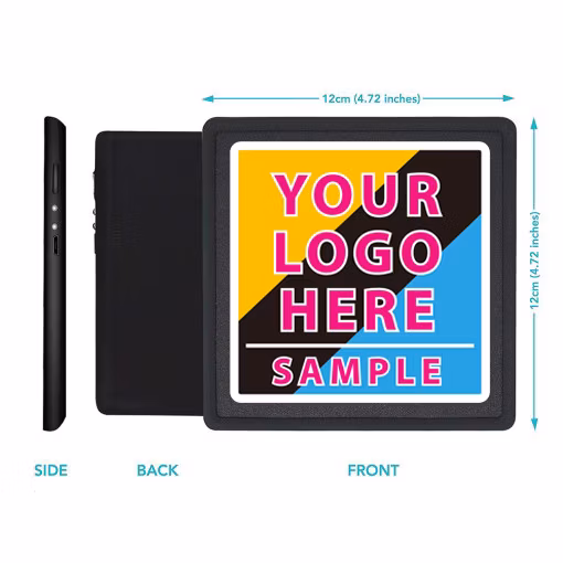 LED Signs for Rideshare LED Lights for Car Wireless, Removable, USB Rechargeable Light Logo Signs for Window
