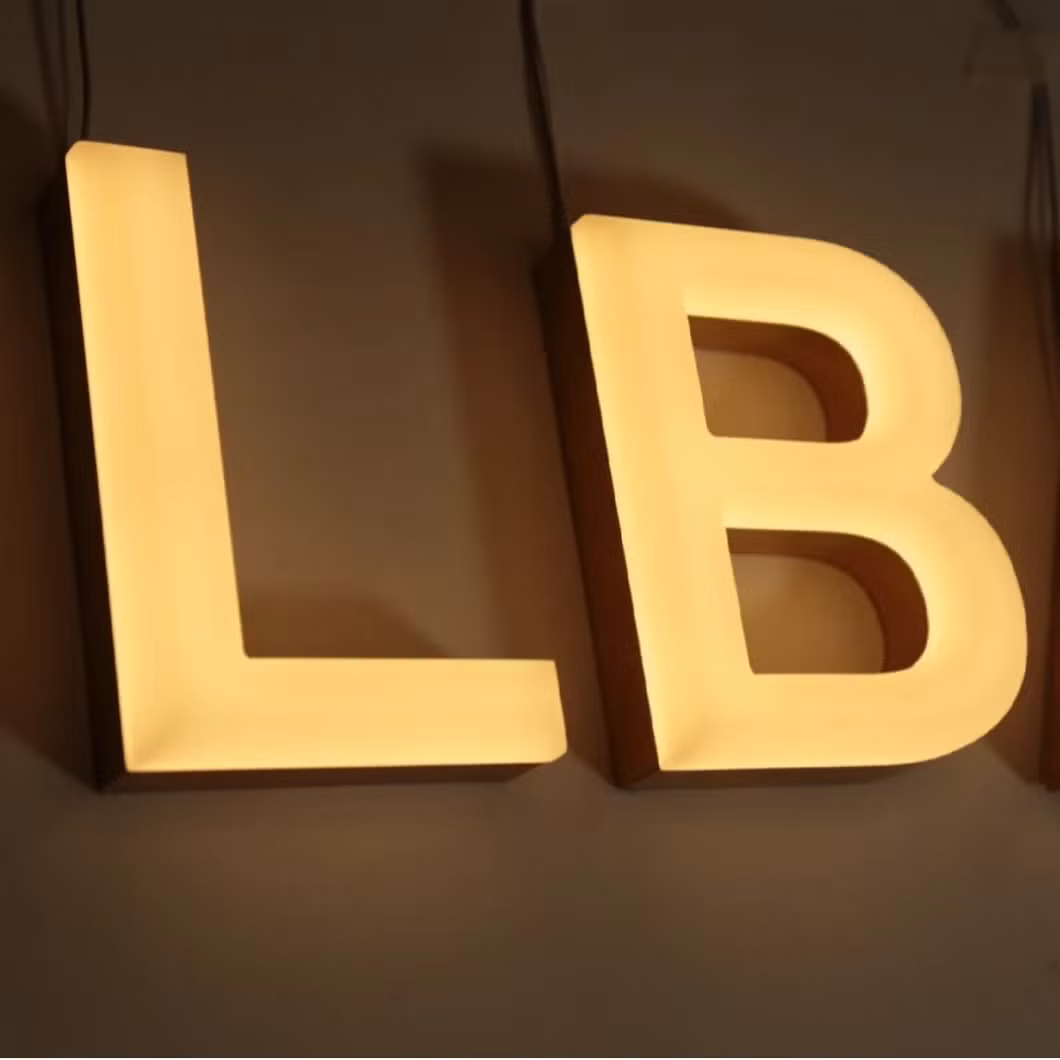 Factory Direct Customized LED Lights 3D Metal LED Signage Waterproof Custom Outdoor Frontlit Logo