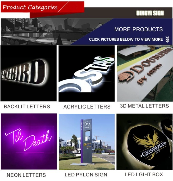 Modern Design Commercial Front Lit LED 3D Sign Letters Advertising