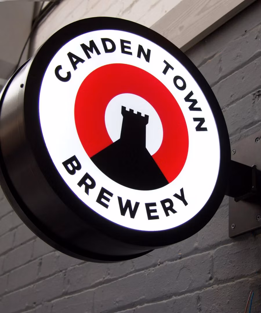 Double Sided Outdoor Circular Illuminated LED Light Box Projecting Sign Advertising Sign