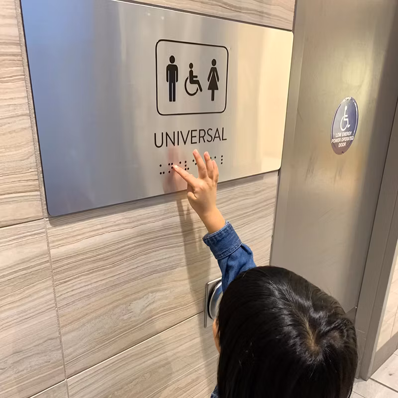 Ezd Apartment Floor Guest Wayfinding Guidance Ada Compliant Building Braille Door Signs