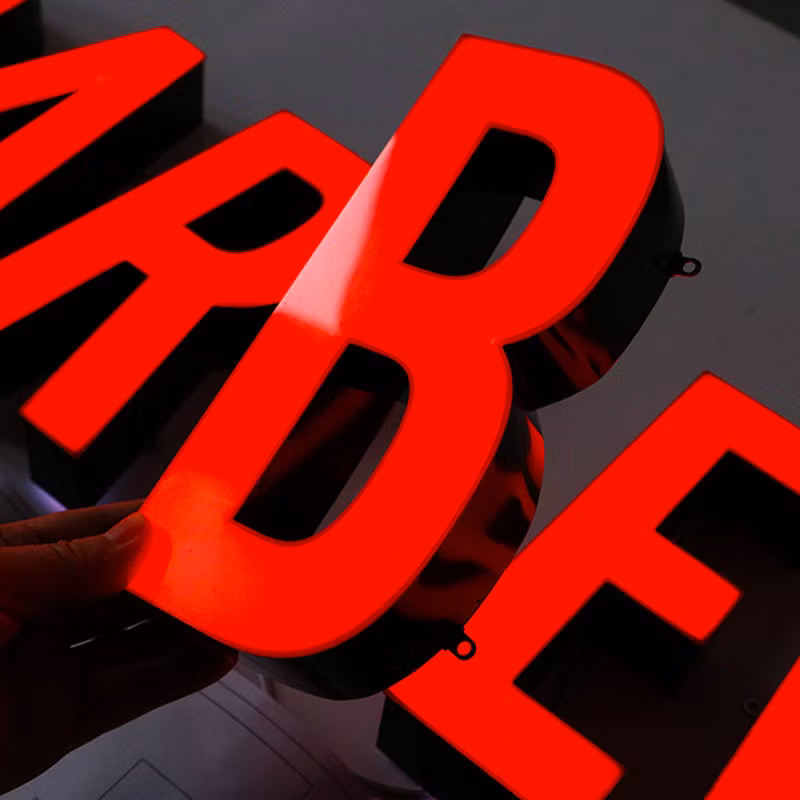 Frontlit 3D Illumintaed Stainlese Steel LED Channel Letters From Ezd Design