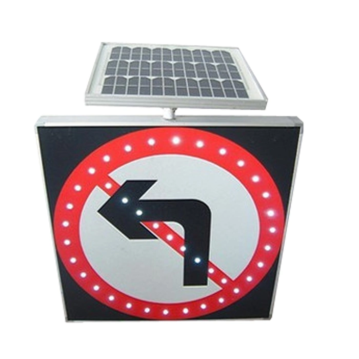 Solar Traffic Road Street Route Indicator Guideboard Nameplate Warning Speed Pedestrian Cross Light Direction Sign