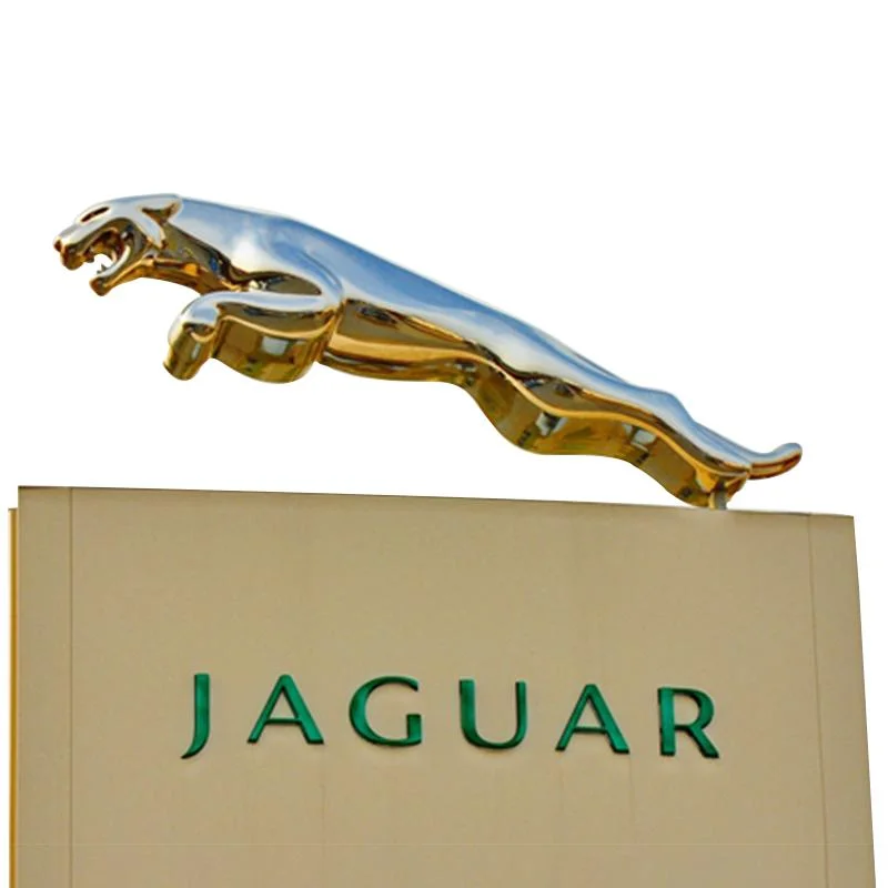 Custom 3D Jaguar Shape Car Logos Vacuum Forming Car Advertising Signage Car Logo Showroom Signs