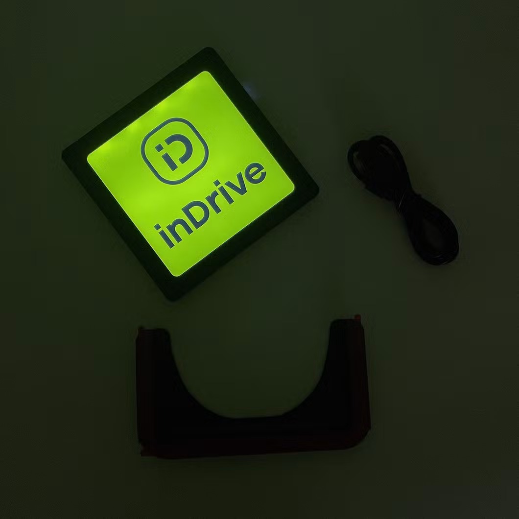 Factory Hot LED Light Stickers Wireless Removable Stickers USB Rechargeable Logo Express Lights