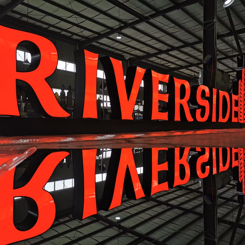 Wall Mount Illuminated Name Board Signs Advertising Shop Storefront 3D LED Glowing Letter Board
