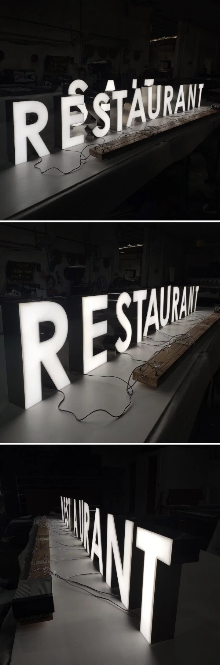 Custom Personalized Store Front LED Illuminated Sign for Signage