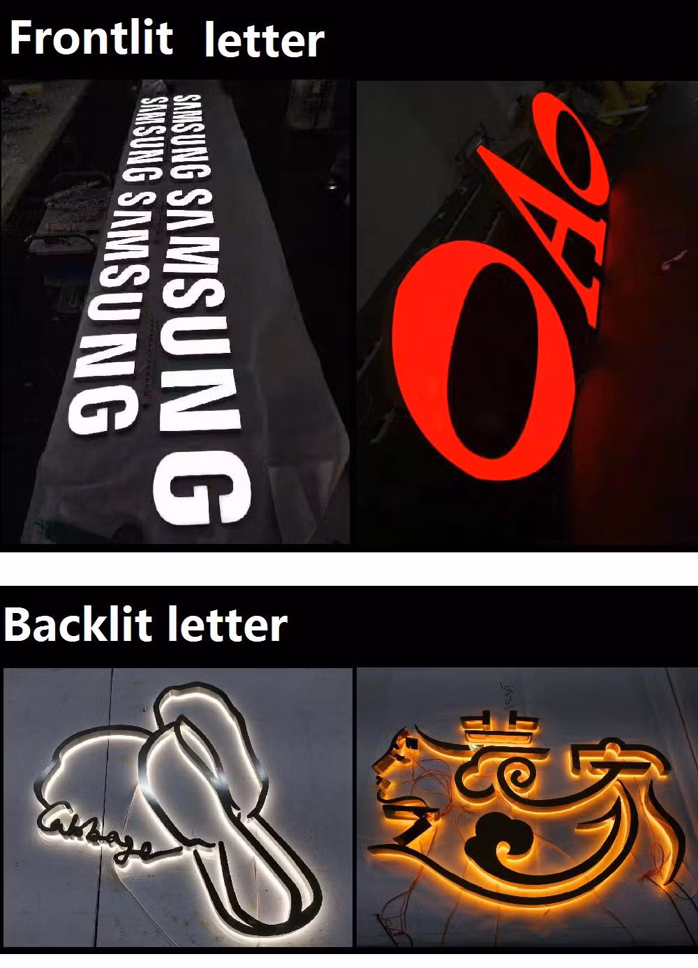 3D Sign LED Channel Letter LED Custom Business Store 3D Shop Sign Outdoor Indoor Wall Logo Store Custom LED Sign