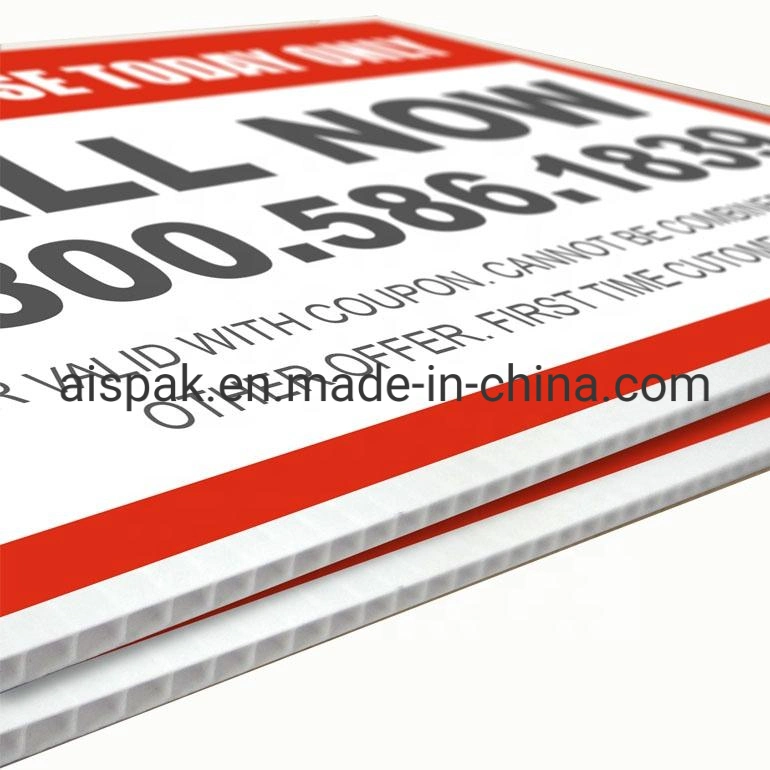 4mm Coroplast Yard Signs Corrugated Plastic Signs