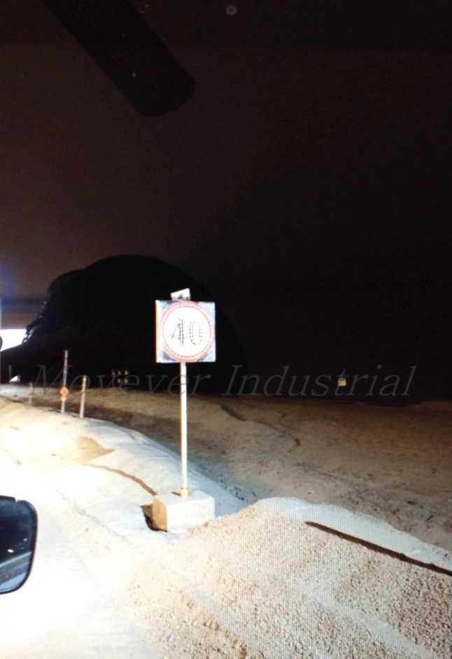 Prohibition to Go and Stop Solar Powered LED Traffic Sign LED Work Lights