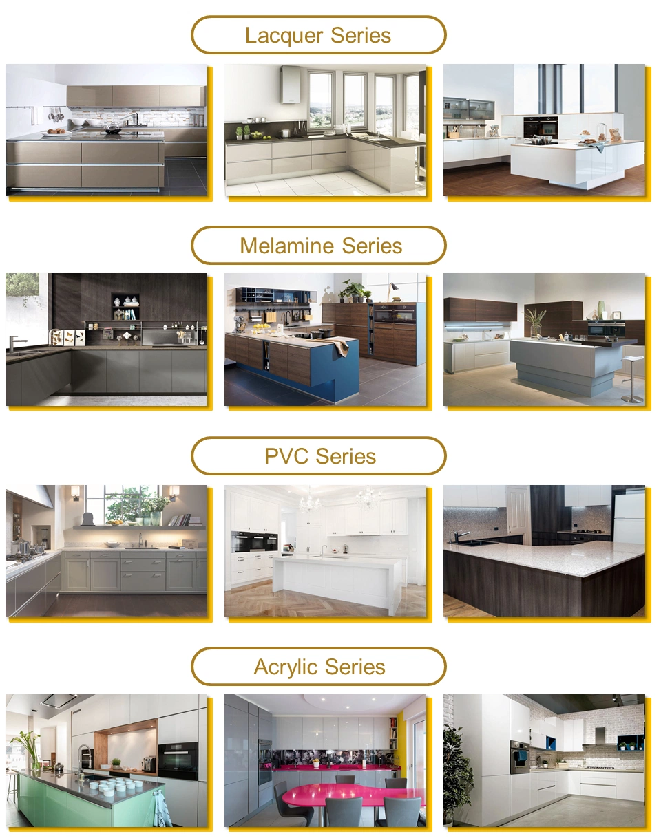 European Style Melamine Kitchen Cabinets