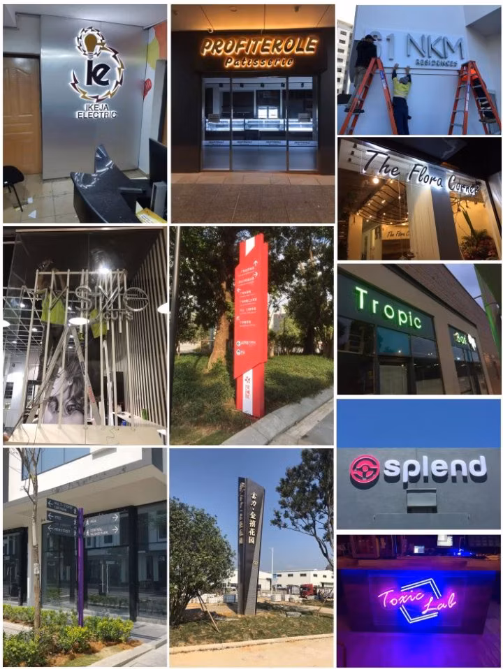 Outdoor Illuminated Acrylic LED Channel Letter Signage for Business Store