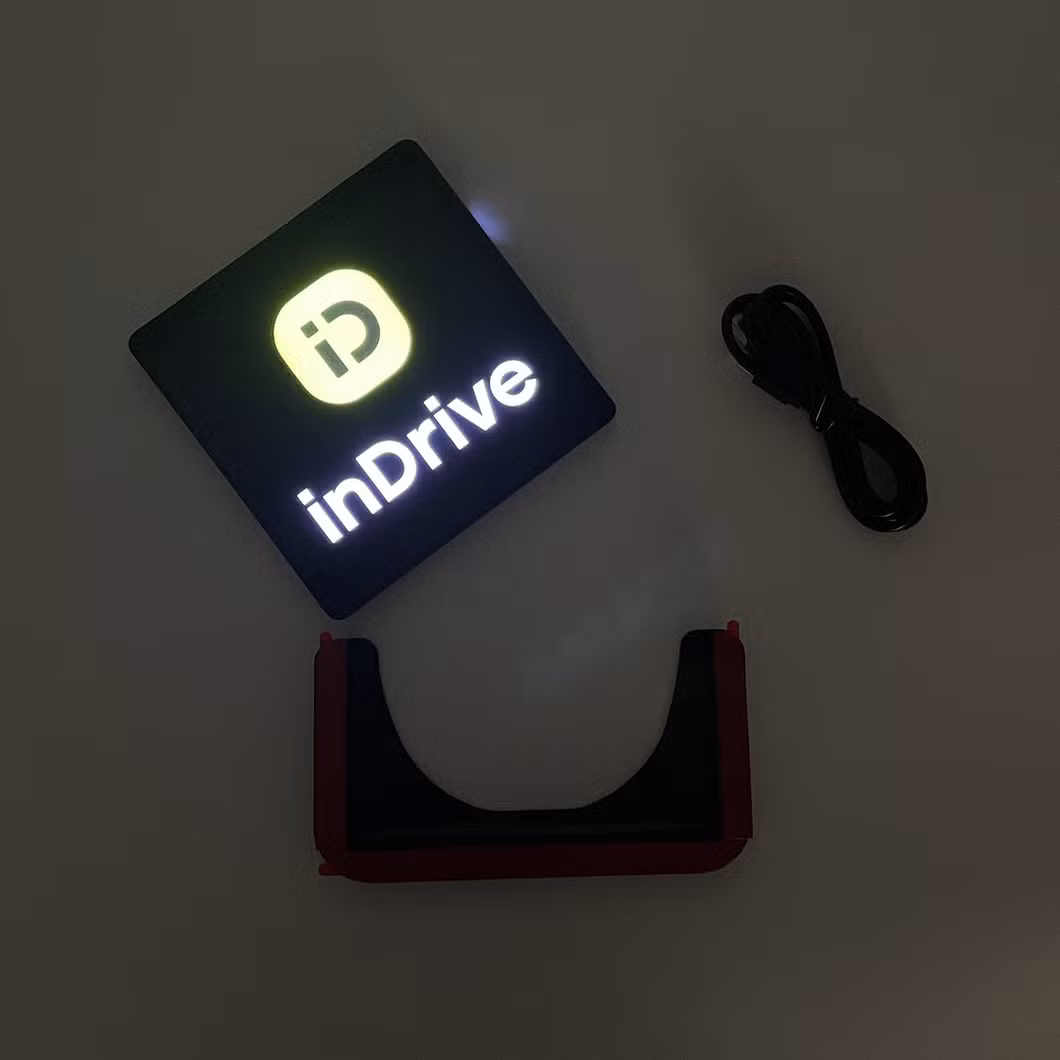 Factory Hot LED Light Stickers Wireless Removable Stickers USB Rechargeable Logo Express Lights