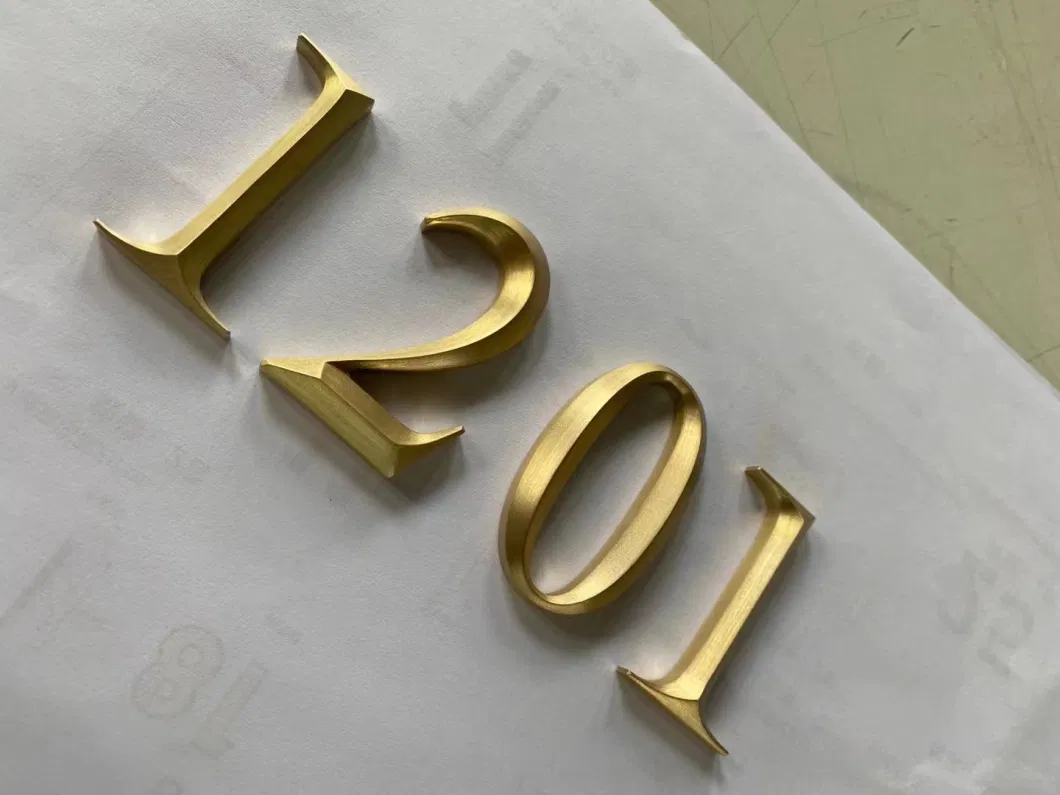 3D Aluminum Letter Sign Aluminum Solid Letter Signs Metal Letter