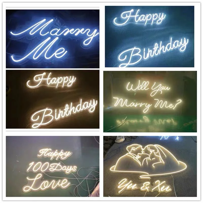 Manufacturer Custom Cafe LED Neon Lights Metal Frame Outdoor Shop Logo Neon Sign LED Neon Wall Lights