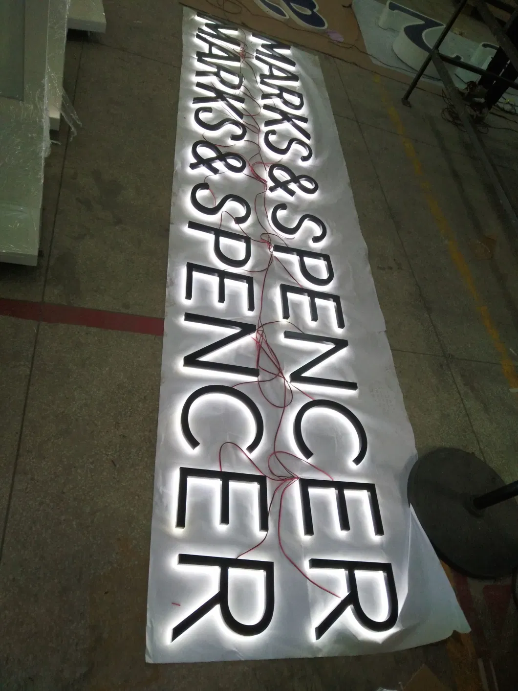 Supplier Advertising Equipment Archtectural Signage LED Backlit Light up Letter Display Sign