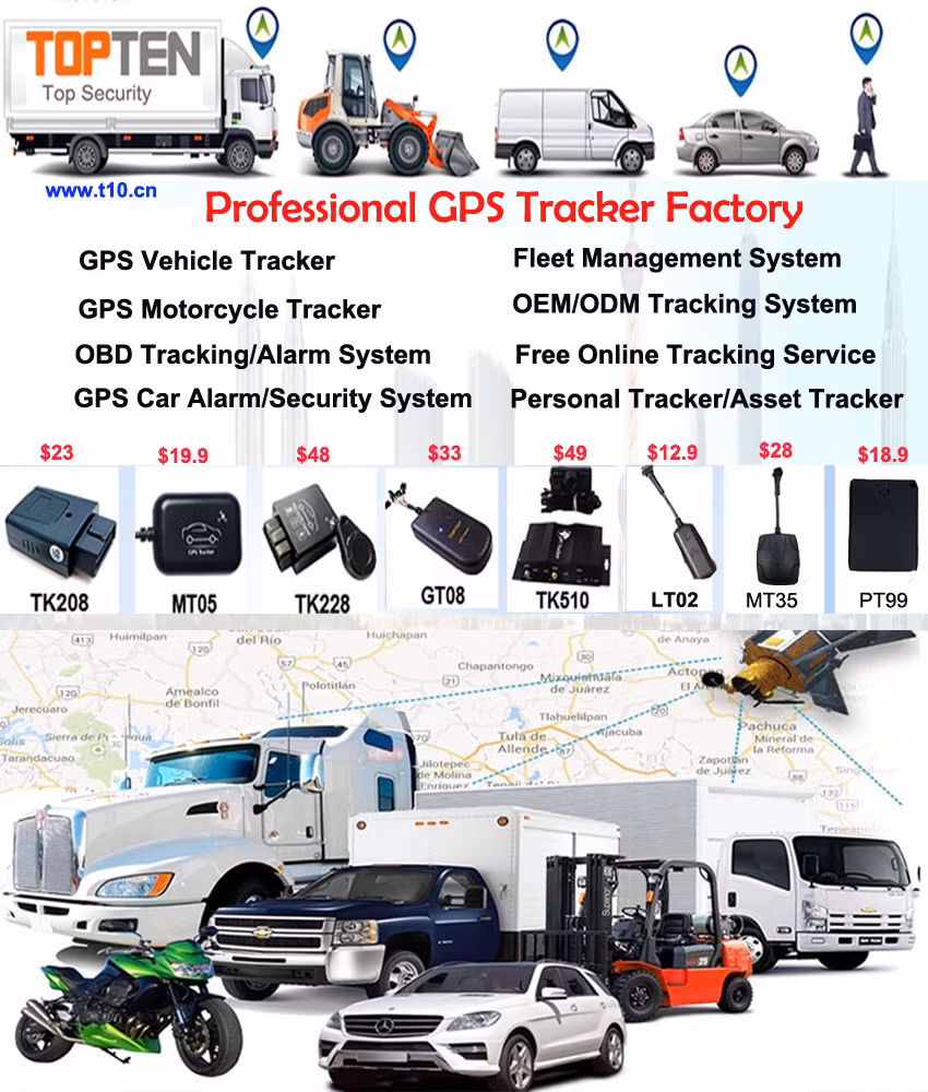 Waterproof Smallest GPS Car Motorcycle Tracker with Engine Shutoff Mt05-Wy