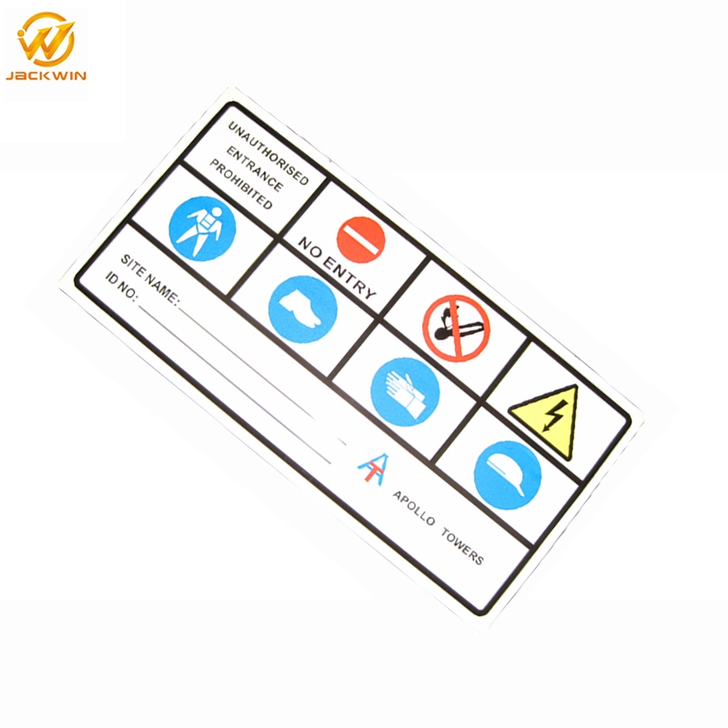 China Supplier Colorful Printing Aluminum Safety Warning Sign