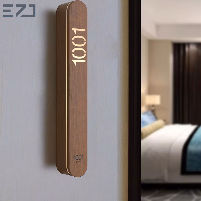 Ezd Apartment Floor Guest Wayfinding Guidance Ada Compliant Building Braille Door Signs