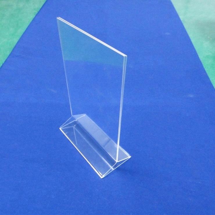 T-Shaped Clear Acrylic Tent Sign Holder with Inserting Card Base Card Holder