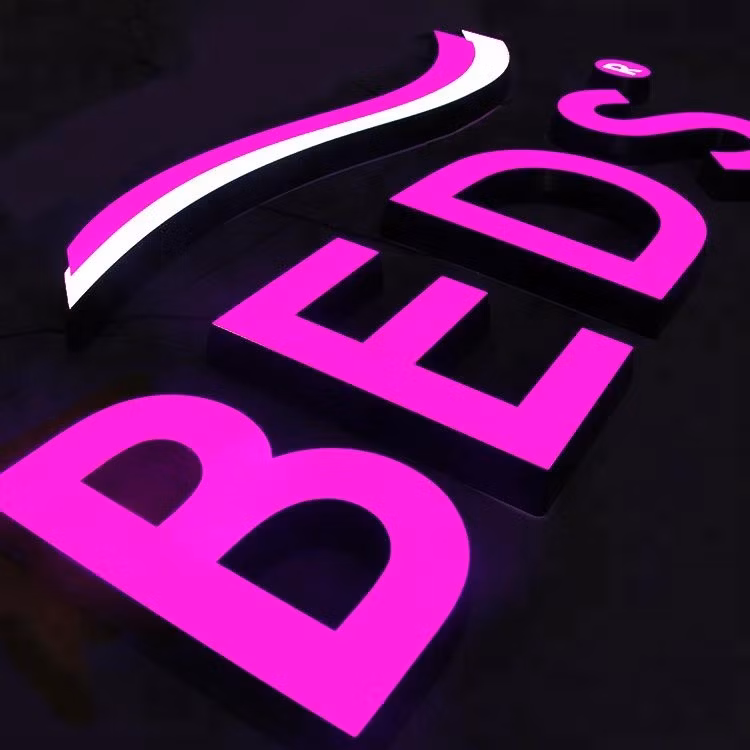 Custom LED 3D Large Electronic Build up Acrylic Signage Channel Letter Sign