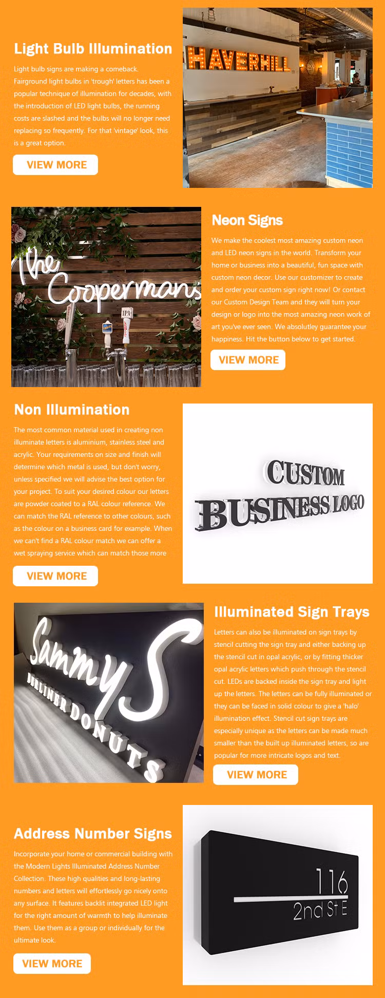 3D LED Signs Custom Acrylic Logo Custom Front Lit Signage Illuminated Letter
