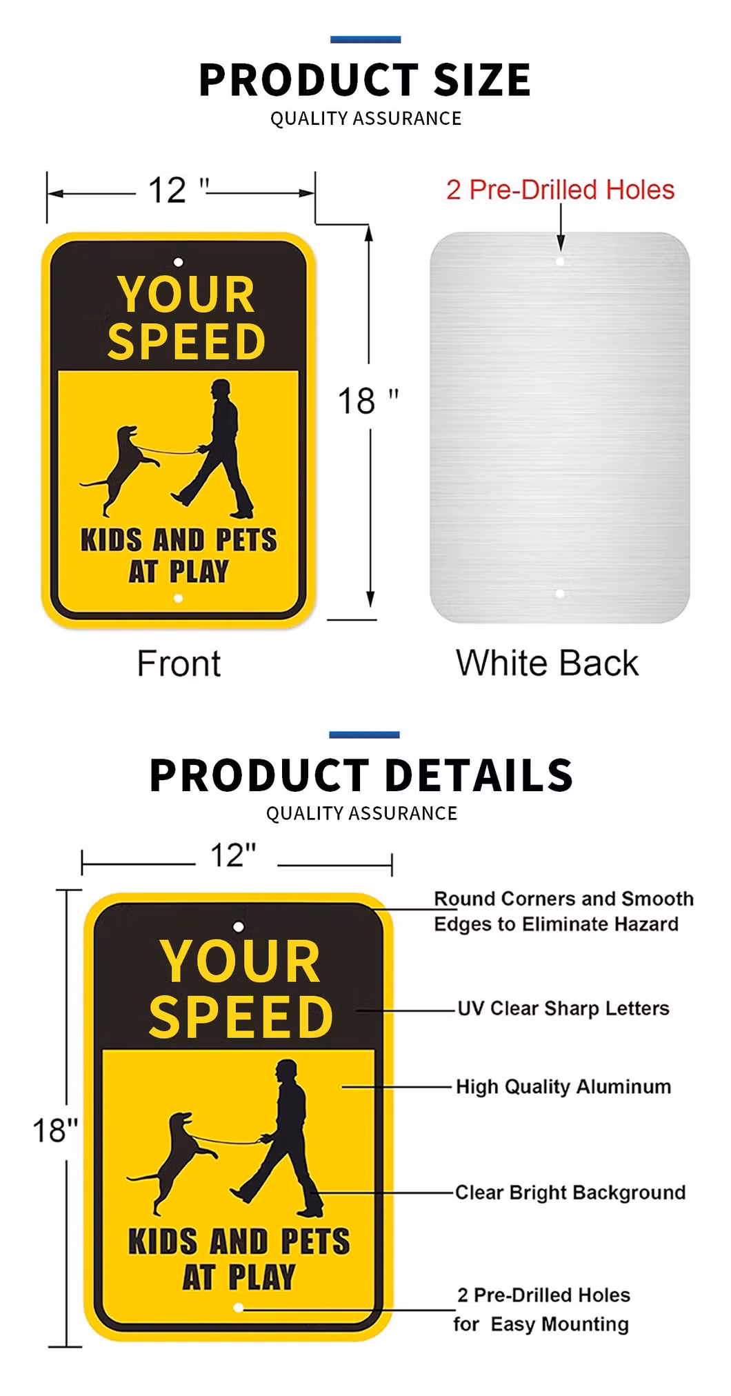 Aluminum Metal Poster Stand Aluminium Traffic Sign Outdoor Advertising Display Board Frame