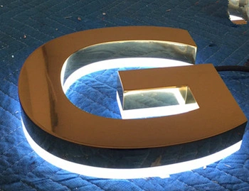 Supplier Advertising Equipment Archtectural Signage LED Backlit Light up Letter Display Sign