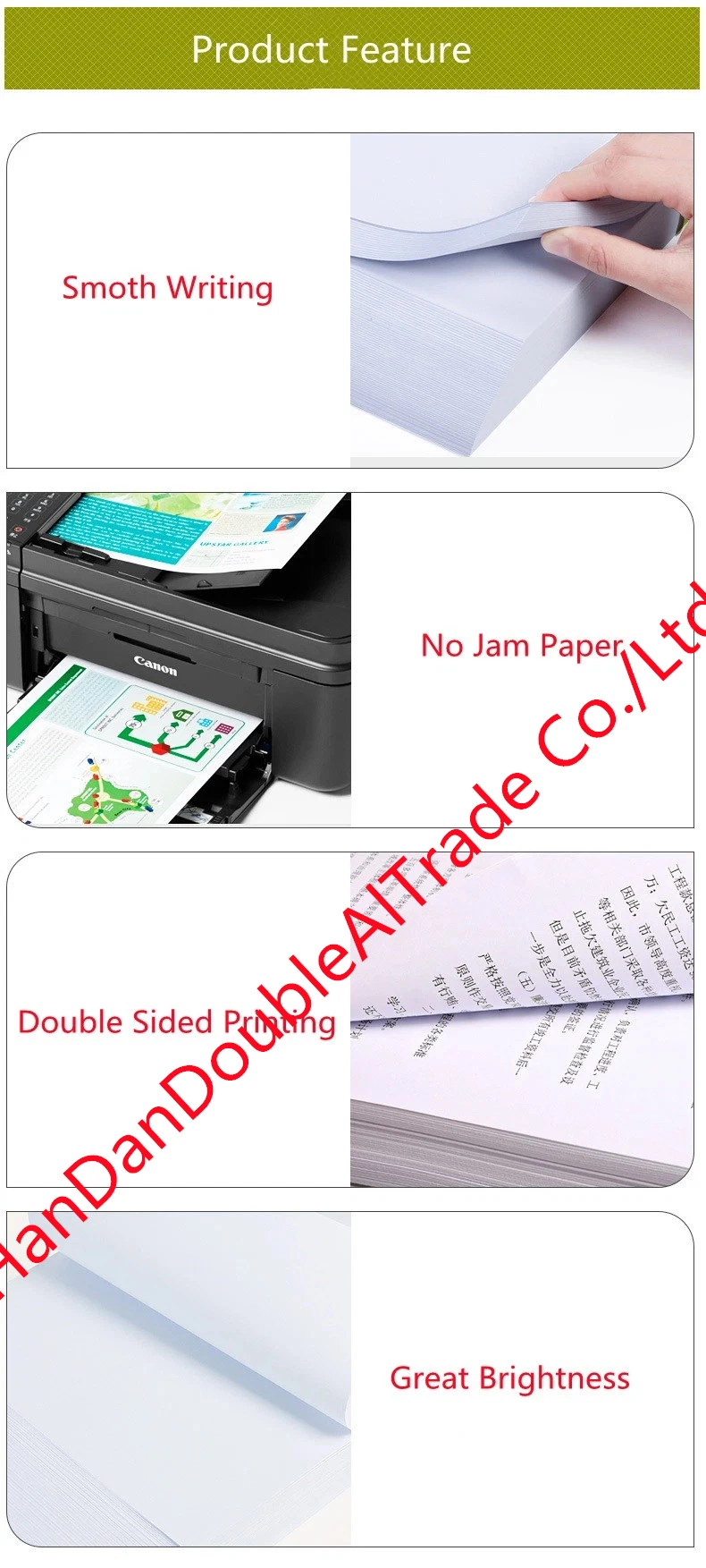 A4 Paper Office Copy Paper Factory for Full Box Wholesale Volume Large Discount