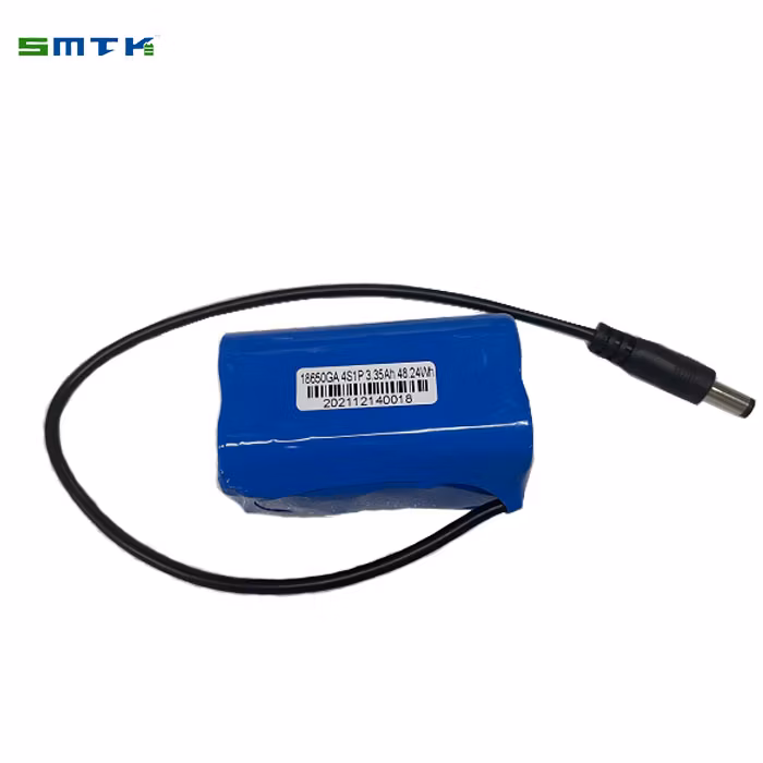 Smartec Custom-Made Solar Lithium Battery 24V LiFePO4 Batteries 25.6V 12.8ah 18650 Battery with Smart BMS for Head Lamp/Speaker/Alarm System/Emergency Light