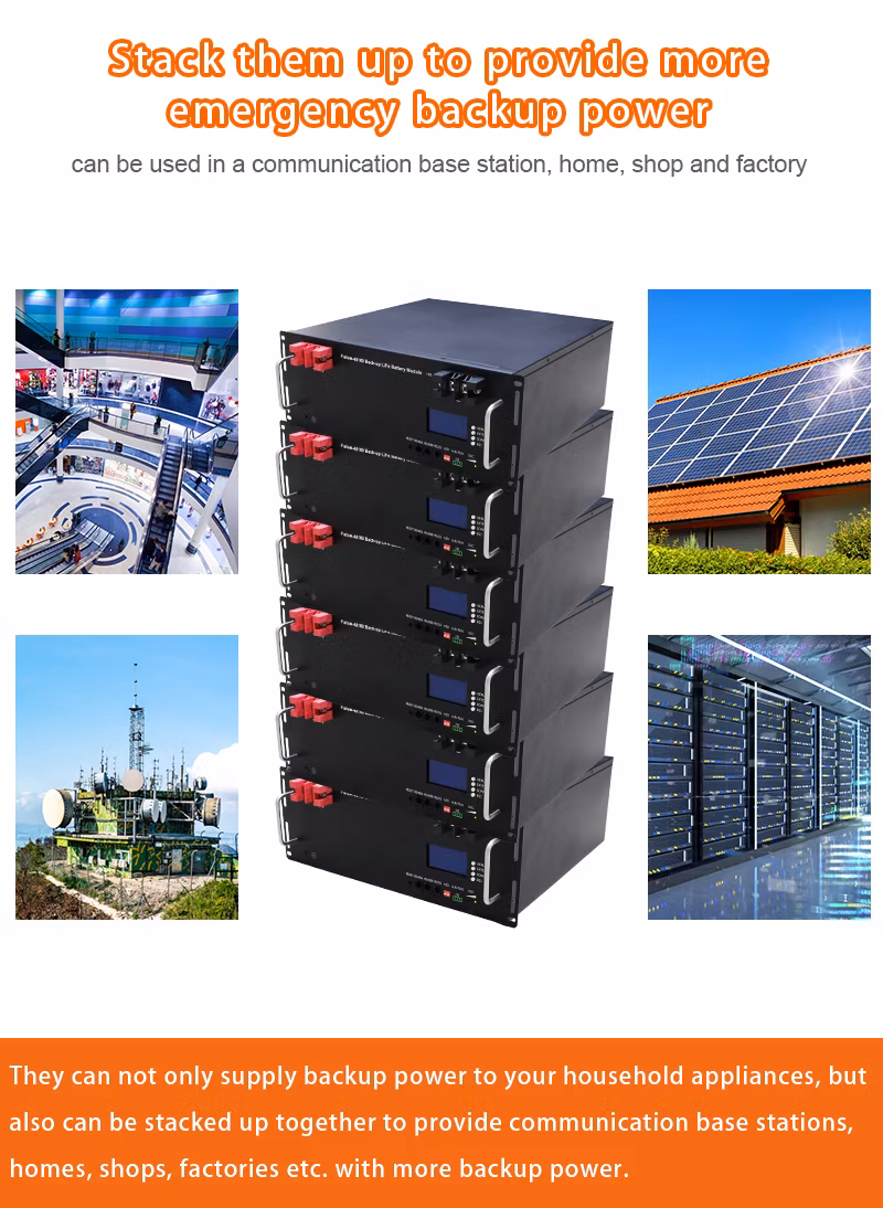 Wholesale Factory Price Rechargeable LiFePO4 Power Bank 48V 50ah 100ah 200ah 280ah Rack Mounted Energy Storage Lithium Battery Pack