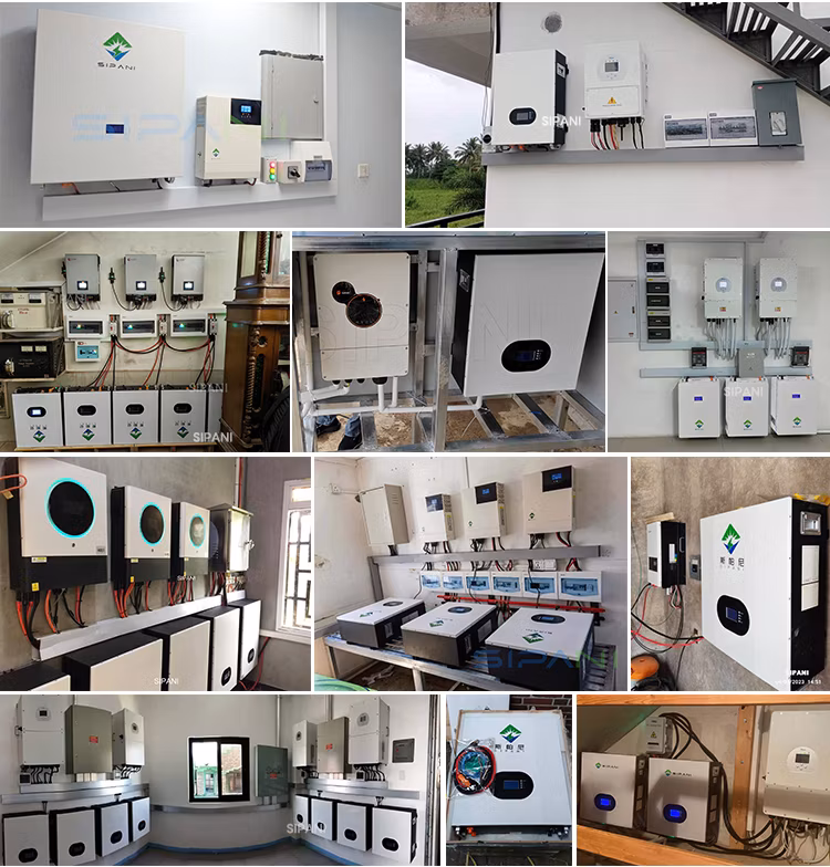 Sipani 5kwh 10kwh 15kwh 24V 48V 100ah 200ah 280ah 300ah Server Rack Mounted LiFePO4 Lithium Iron Phosphate Battery Solar System