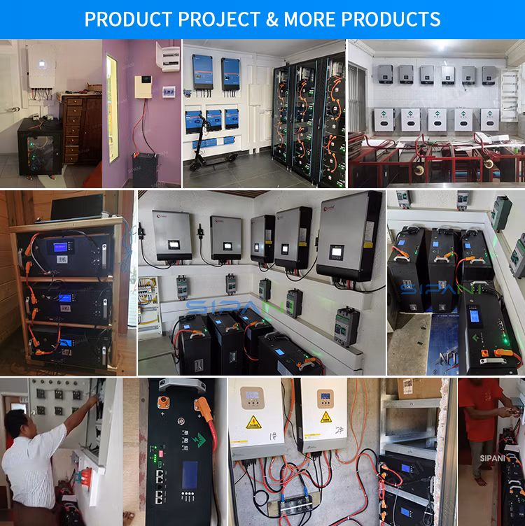 Sipani 5kwh 10kwh 15kwh 24V 48V 100ah 200ah 280ah 300ah Server Rack Mounted LiFePO4 Lithium Iron Phosphate Battery Solar System