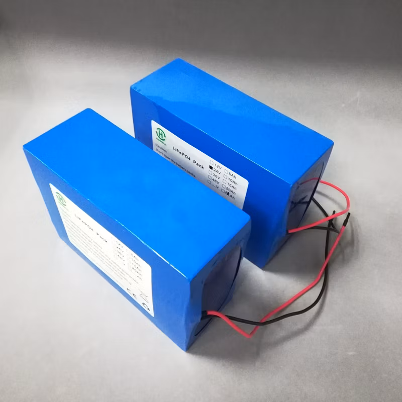 Factory Rechargeable Deep Cycles 24V 20ah LiFePO4 Battery Customized 12V 24V 48V 60V 72V 10ah 20ah Lithium Ion Battery for E-Bike Motorcycle Solar Outdoor Light