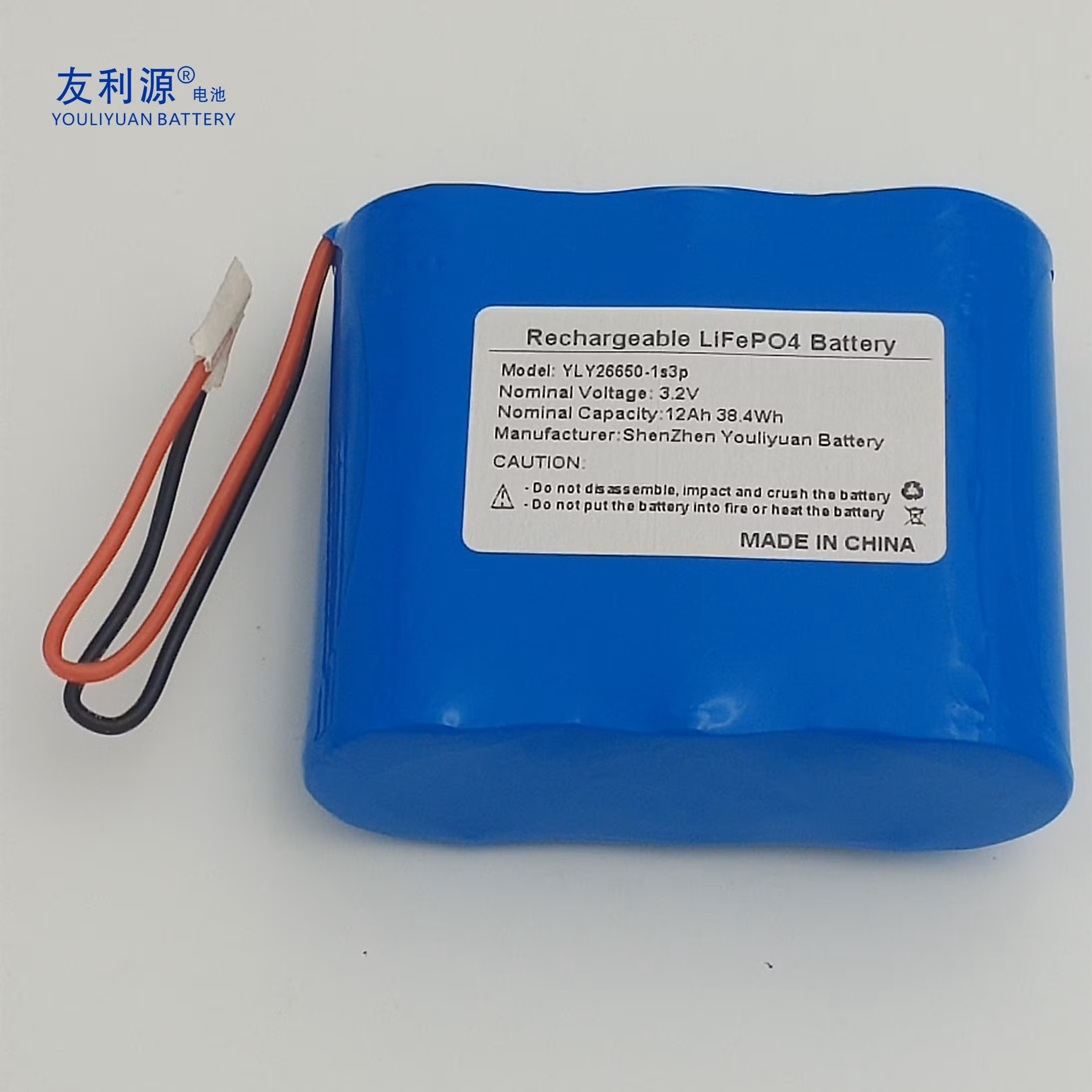 Fabbrica OEM ODM 26650 <a href='/batteria/'>Batteria</a> LFP 3.2V 12ah 1s3p LiFePO4 Pacco Batteria / Batteria Solare con BMS per Alimentazione Luci